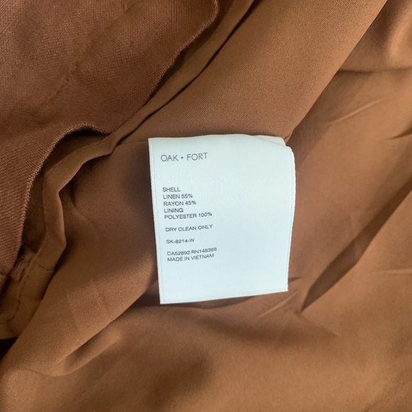 Oak + Fort Linen Midi Skirt - Picture 11 of 11